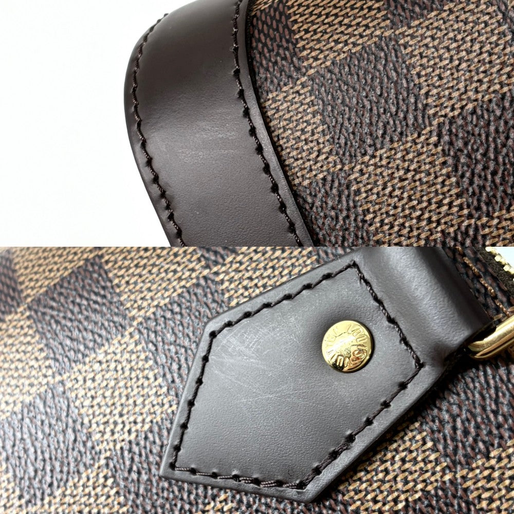 LOUIS VUITTON ルイヴィトン 2WAY ダミエ アルマBB ハンドバッグ ショルダーバッグ 小さめ N40606 ブラウン 茶 ゴールド金具 レディース【中古品】