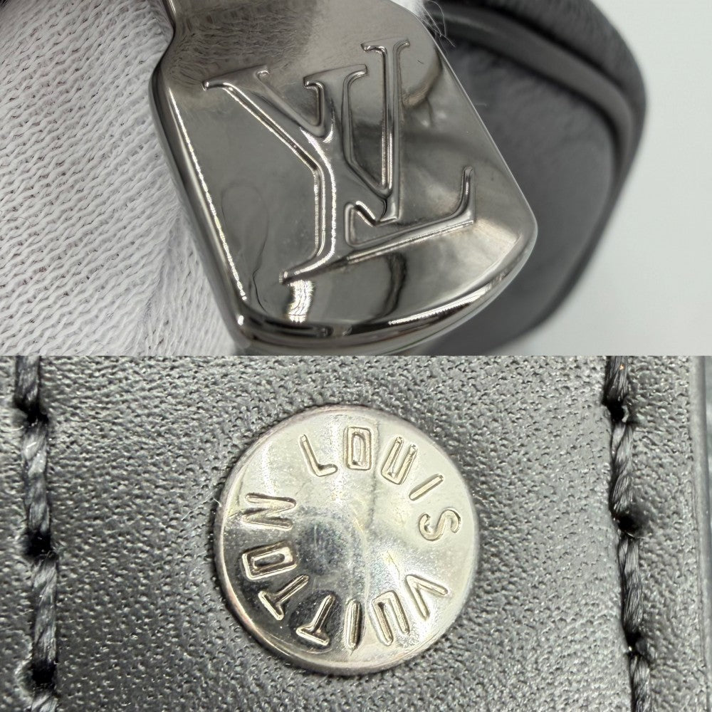 LOUIS VUITTON ルイヴィトン 2WAY モノグラムエクリプス キーポル･バンドリエール 25 ハンドバッグ ショルダーバッグ M46271 ブラック 黒 シルバー金具 メンズ【中古品】