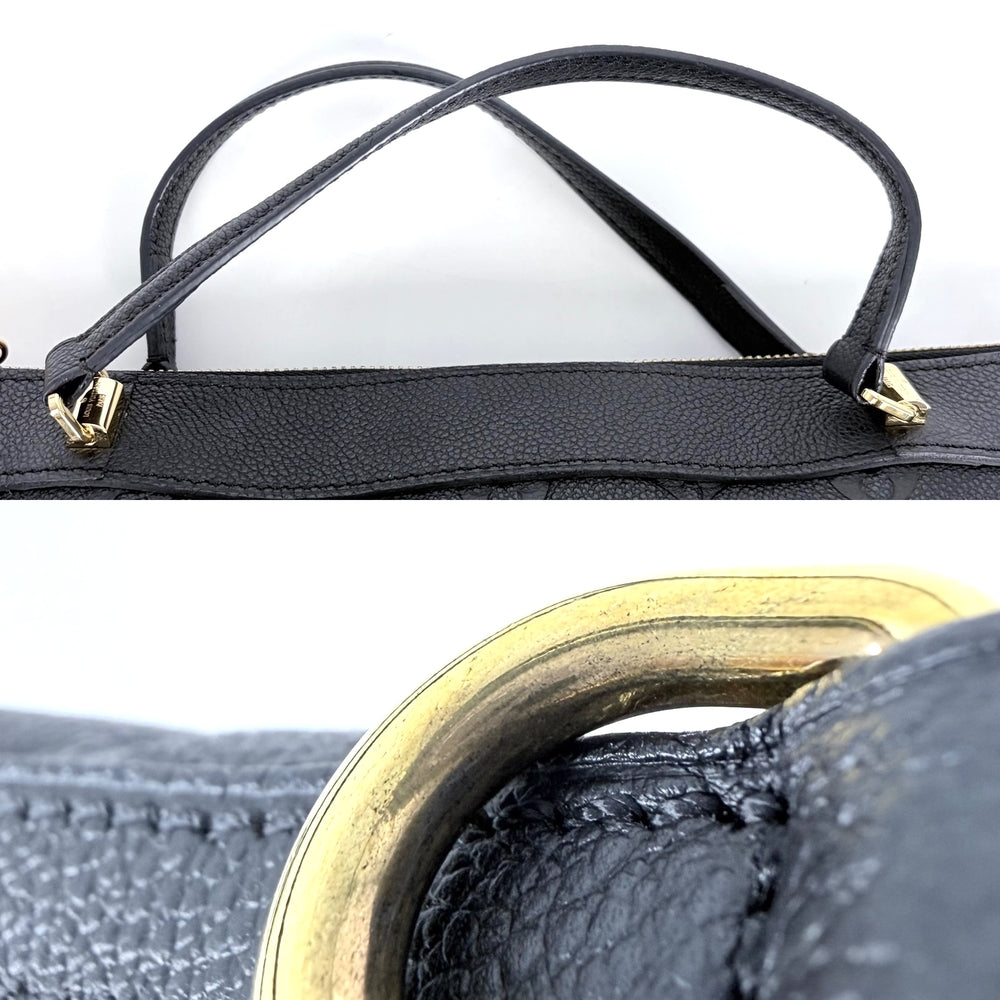 LOUIS VUITTON ルイヴィトン 2WAY バスティーユPM ハンドバッグ ショルダーバッグ ミニバック ノワール M41162 モノグラムアンプラント ブラック 黒 ゴールド金具 レディース【中古品】