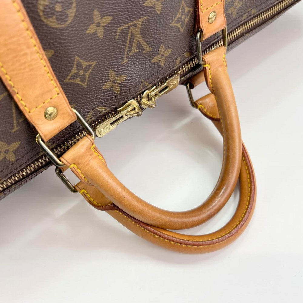 LOUIS VUITTON ルイヴィトン ボストンバッグ 2WAY ショルダーバッグ キーポルバンドリエール55 旅行バッグ メンズ レディース M41414 モノグラムキャンバス ブラウン 茶 ゴールド金具 ユニセックス【中古品】