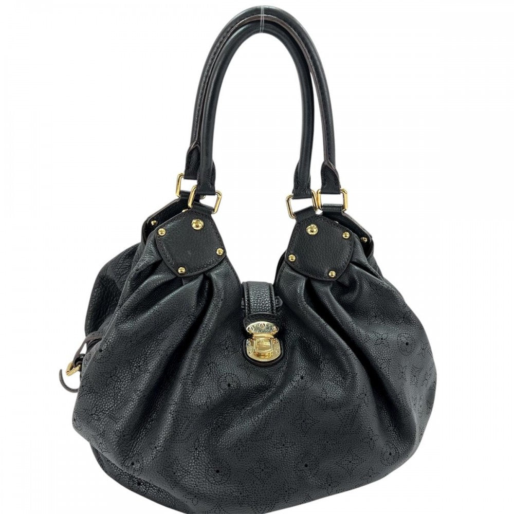 LOUIS VUITTON ルイヴィトン トートバッグ L トートバッグ M95765 モノグラムマヒナ ブラック 黒 ゴールド金具 レディース【中古品】