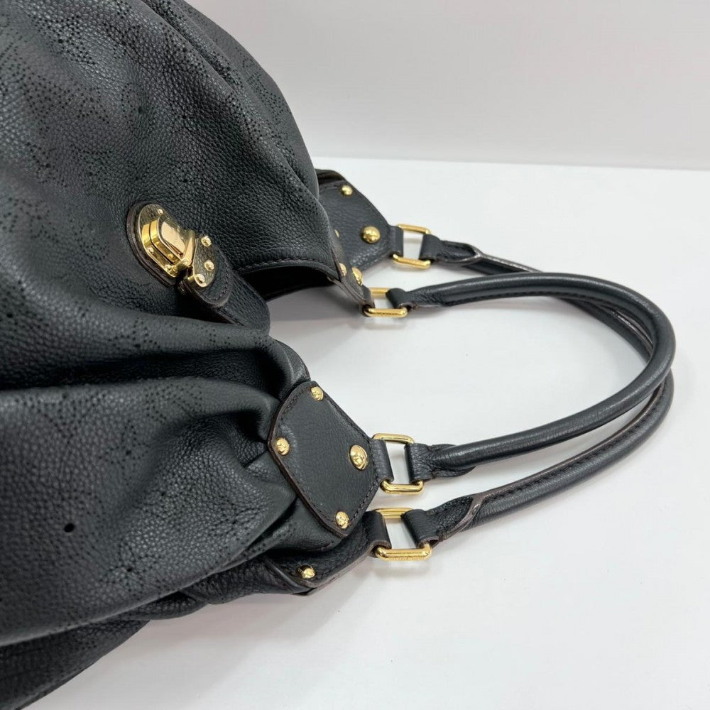LOUIS VUITTON ルイヴィトン トートバッグ L トートバッグ M95765 モノグラムマヒナ ブラック 黒 ゴールド金具 レディース【中古品】