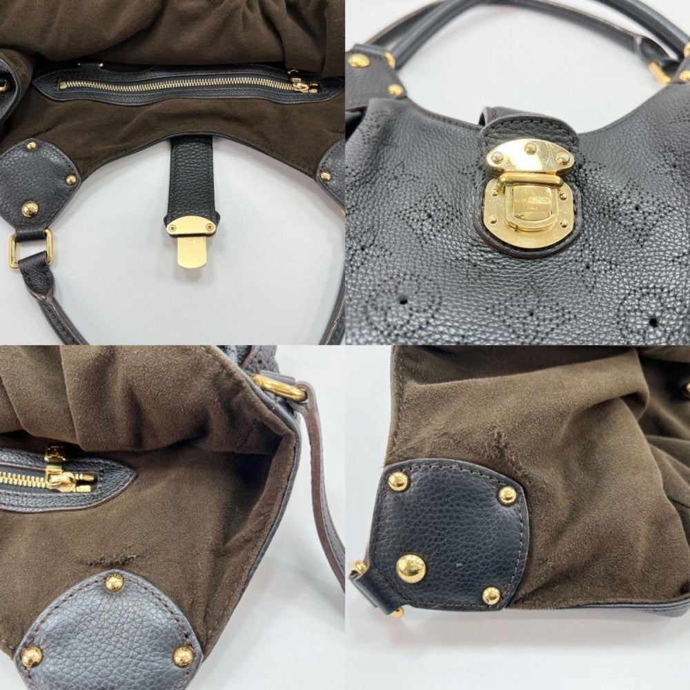 LOUIS VUITTON ルイヴィトン トートバッグ L トートバッグ M95765 モノグラムマヒナ ブラック 黒 ゴールド金具 レディース【中古品】