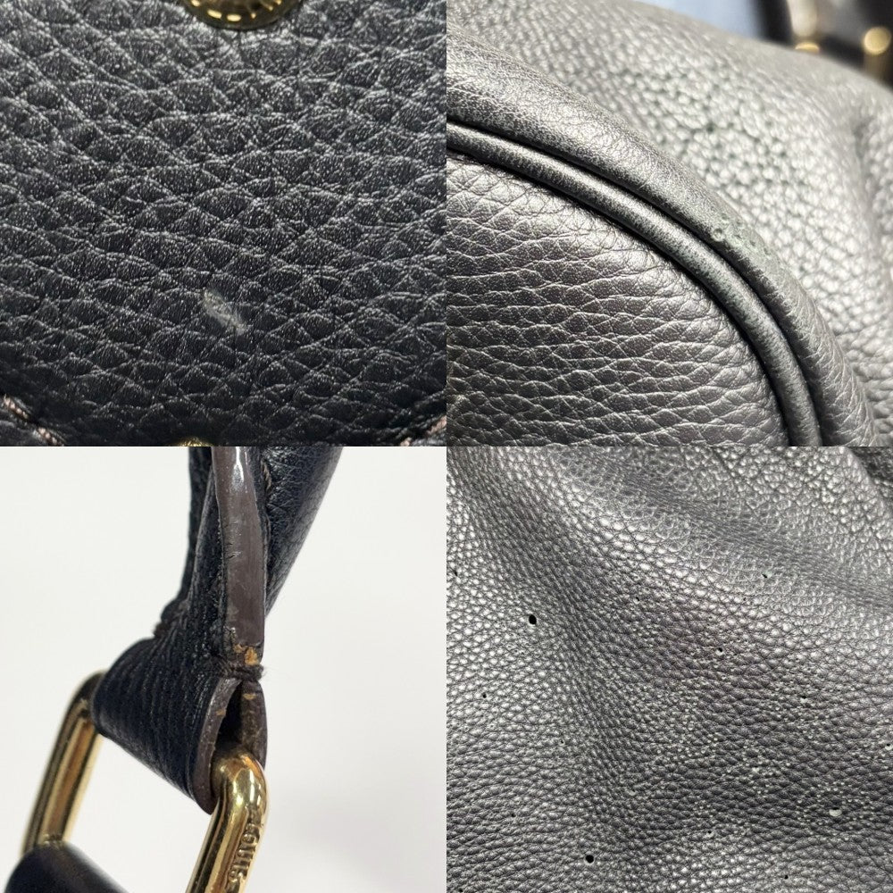 LOUIS VUITTON ルイヴィトン トートバッグ L トートバッグ M95765 モノグラムマヒナ ブラック 黒 ゴールド金具 レディース【中古品】