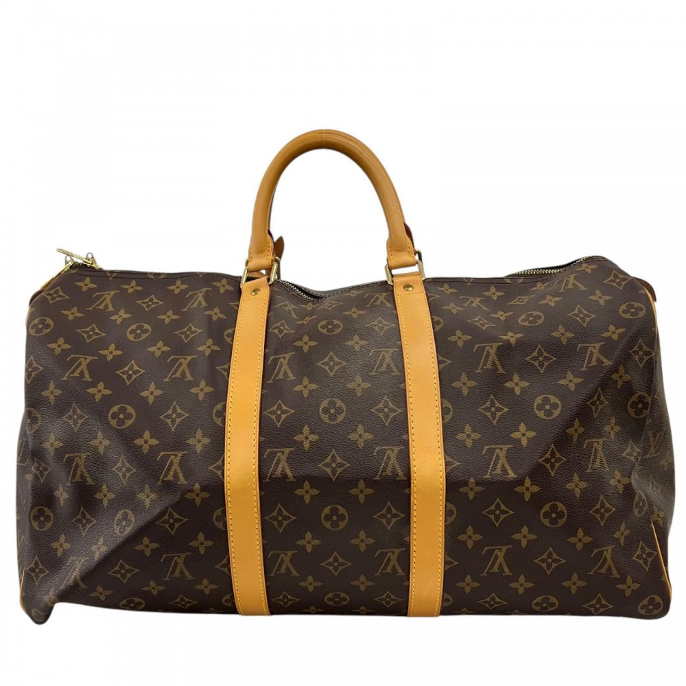 LOUIS VUITTON ルイヴィトン ボストンバッグ キーポル50 M41426 モノグラムキャンバス ブラウン 茶 ゴールド金具 メンズ【中古品】