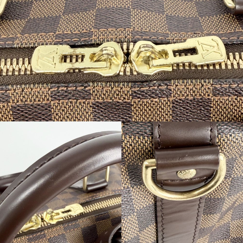LOUIS VUITTON ルイヴィトン ボストンバッグ キーポルバンドリエール55 旅行バッグ トラベルバッグ メンズ レディース 2WAY ショルダーバッグ N41414 ダミエキャンバス ブラウン 茶 ゴールド金具 ユニセックス【中古品】
