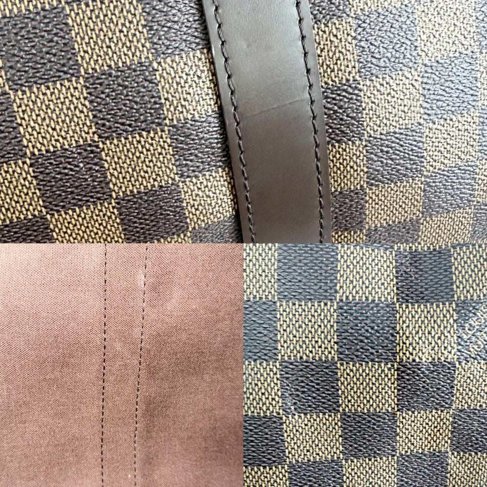 LOUIS VUITTON ルイヴィトン ボストンバッグ キーポルバンドリエール55 旅行バッグ トラベルバッグ メンズ レディース 2WAY ショルダーバッグ N41414 ダミエキャンバス ブラウン 茶 ゴールド金具 ユニセックス【中古品】