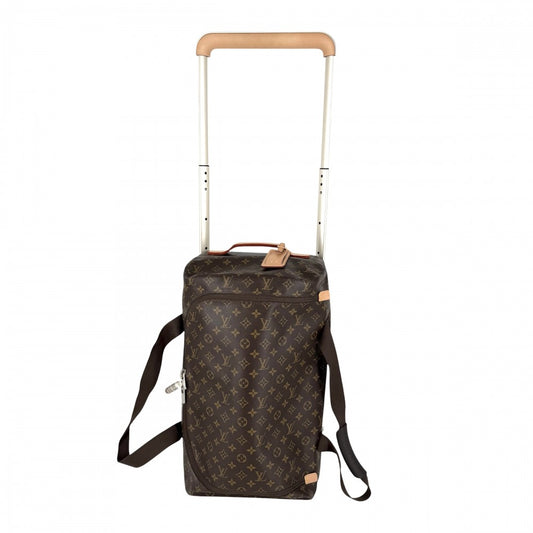 LOUIS VUITTON ルイヴィトン キャリーバッグ ホライゾン･ソフト 2R55 トランク スーツケース トラベルバッグ キャリーケース M20109 モノグラムキャンバス ブラウン 茶 シルバー金具 ユニセックス【中古品】