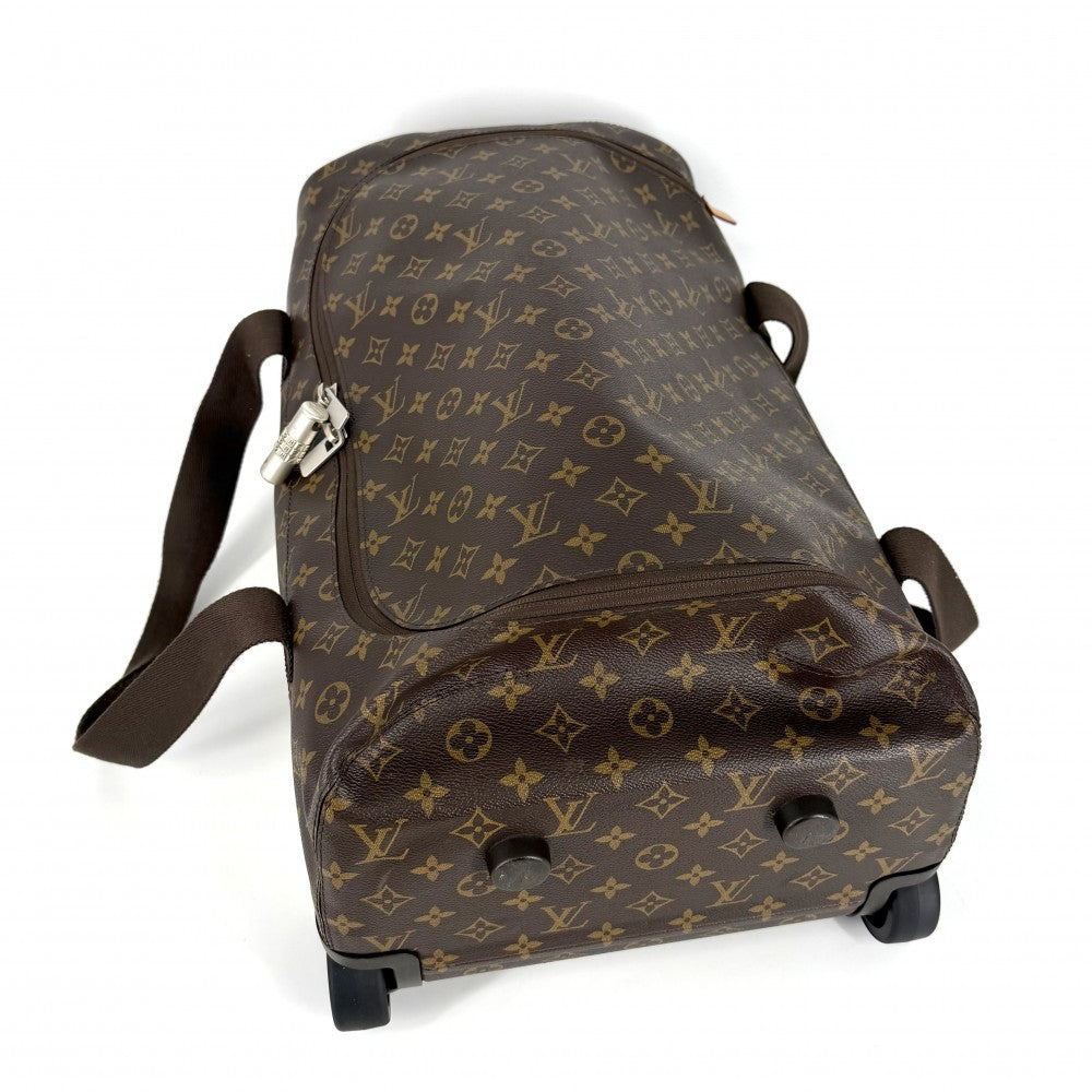 LOUIS VUITTON ルイヴィトン キャリーバッグ ホライゾン･ソフト 2R55 トランク スーツケース トラベルバッグ キャリーケース M20109 モノグラムキャンバス ブラウン 茶 シルバー金具 ユニセックス【中古品】