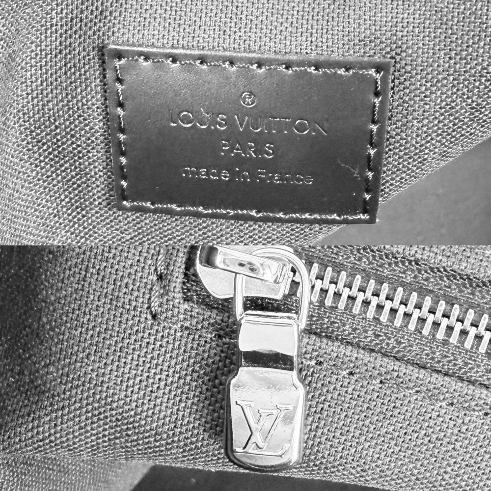 LOUIS VUITTON ルイヴィトン ボストンバッグ ロードスター50 旅行バッグ トラベルバッグ ショルダーバッグ 2WAY N48189 ダミエグラフィット ブラック 黒 シルバー金具 メンズ【中古品】