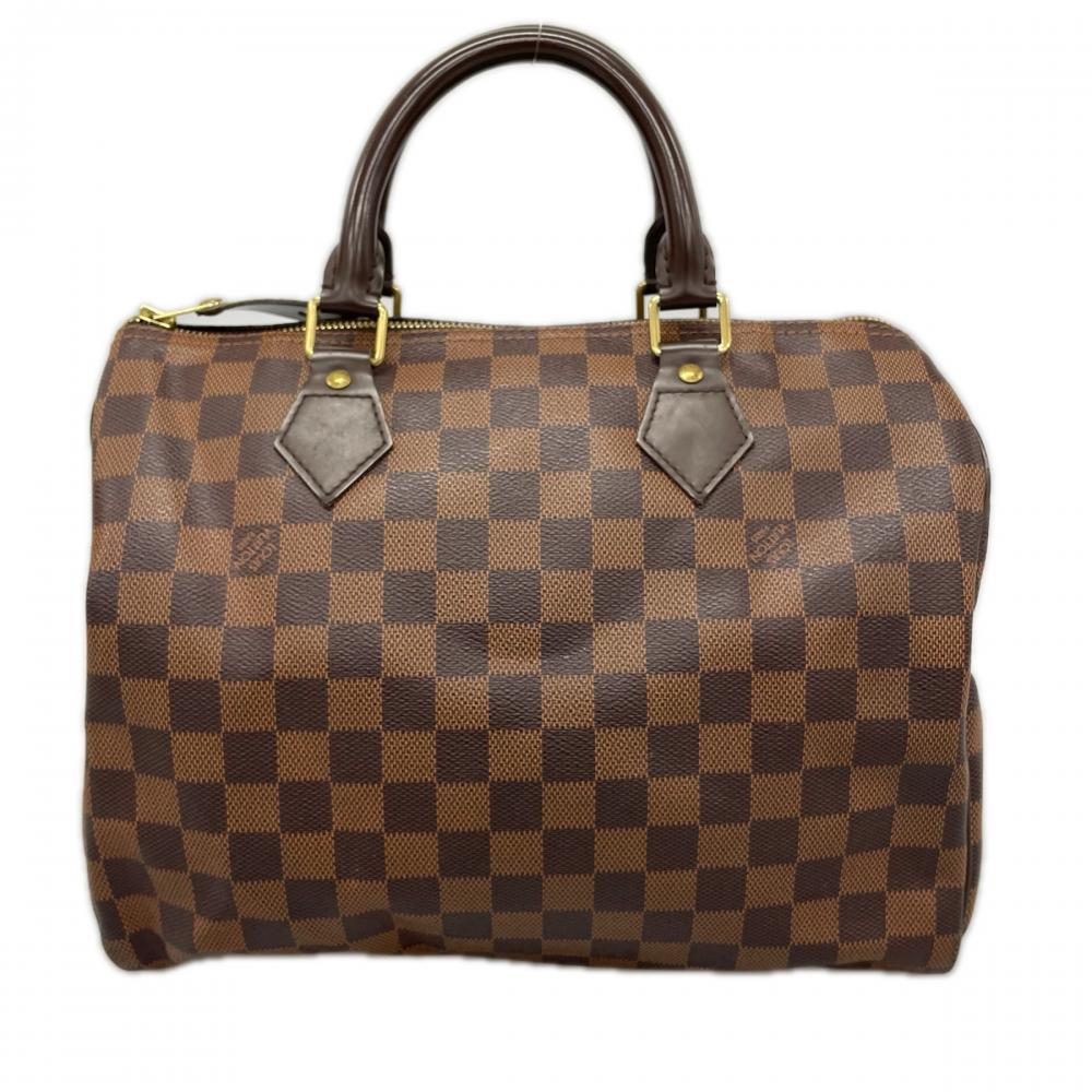 LOUIS VUITTON ルイヴィトン ハンドバッグ ダミエ・エベヌ スピーディ30 N41531 ダミエキャンバス ブラウン 茶 ゴールド金具 レディース【中古品】