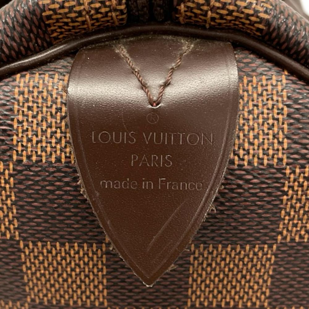 LOUIS VUITTON ルイヴィトン ハンドバッグ ダミエ・エベヌ スピーディ30 N41531 ダミエキャンバス ブラウン 茶 ゴールド金具 レディース【中古品】
