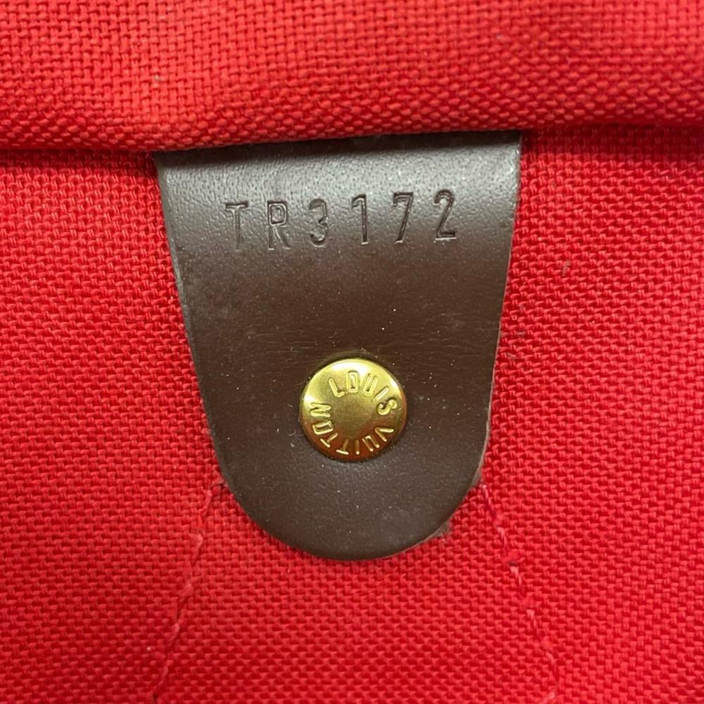 LOUIS VUITTON ルイヴィトン ハンドバッグ ダミエ・エベヌ スピーディ30 N41531 ダミエキャンバス ブラウン 茶 ゴールド金具 レディース【中古品】