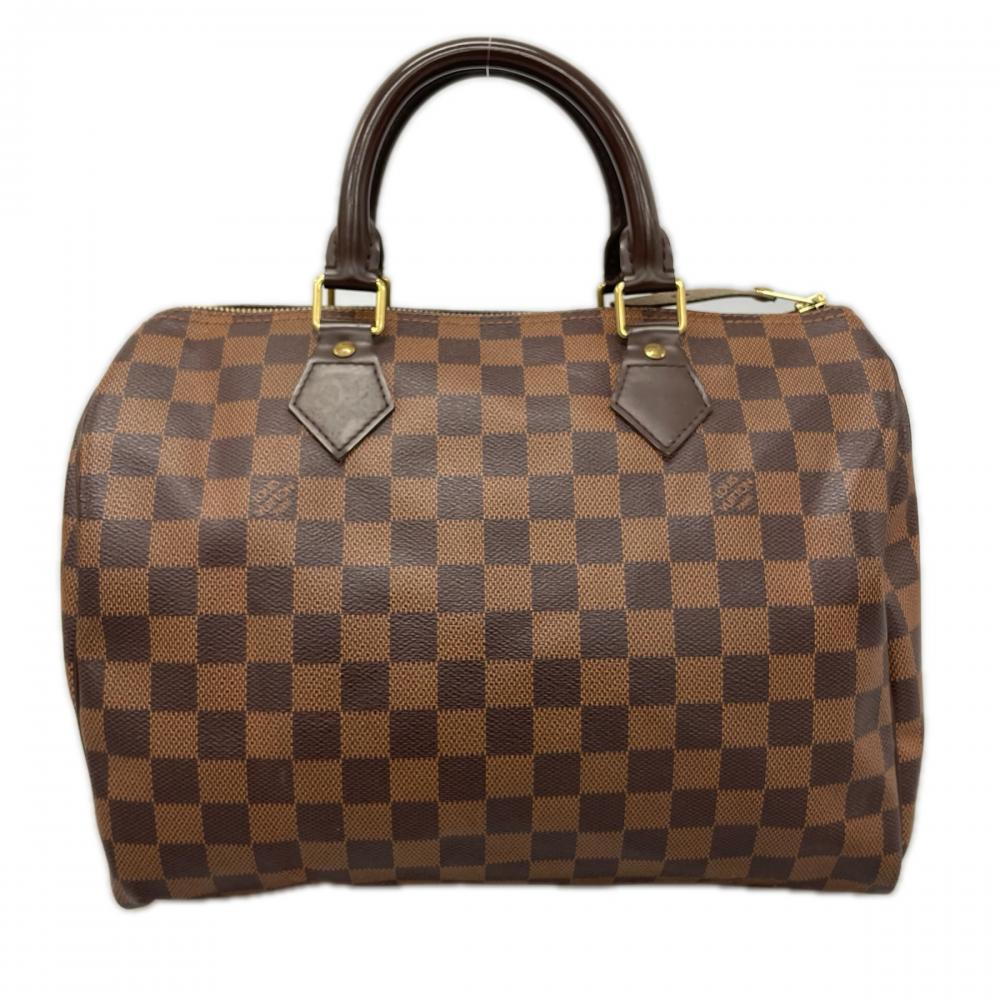 LOUIS VUITTON ルイヴィトン ハンドバッグ ダミエ・エベヌ スピーディ30 N41531 ダミエキャンバス ブラウン 茶 ゴールド金具 レディース【中古品】