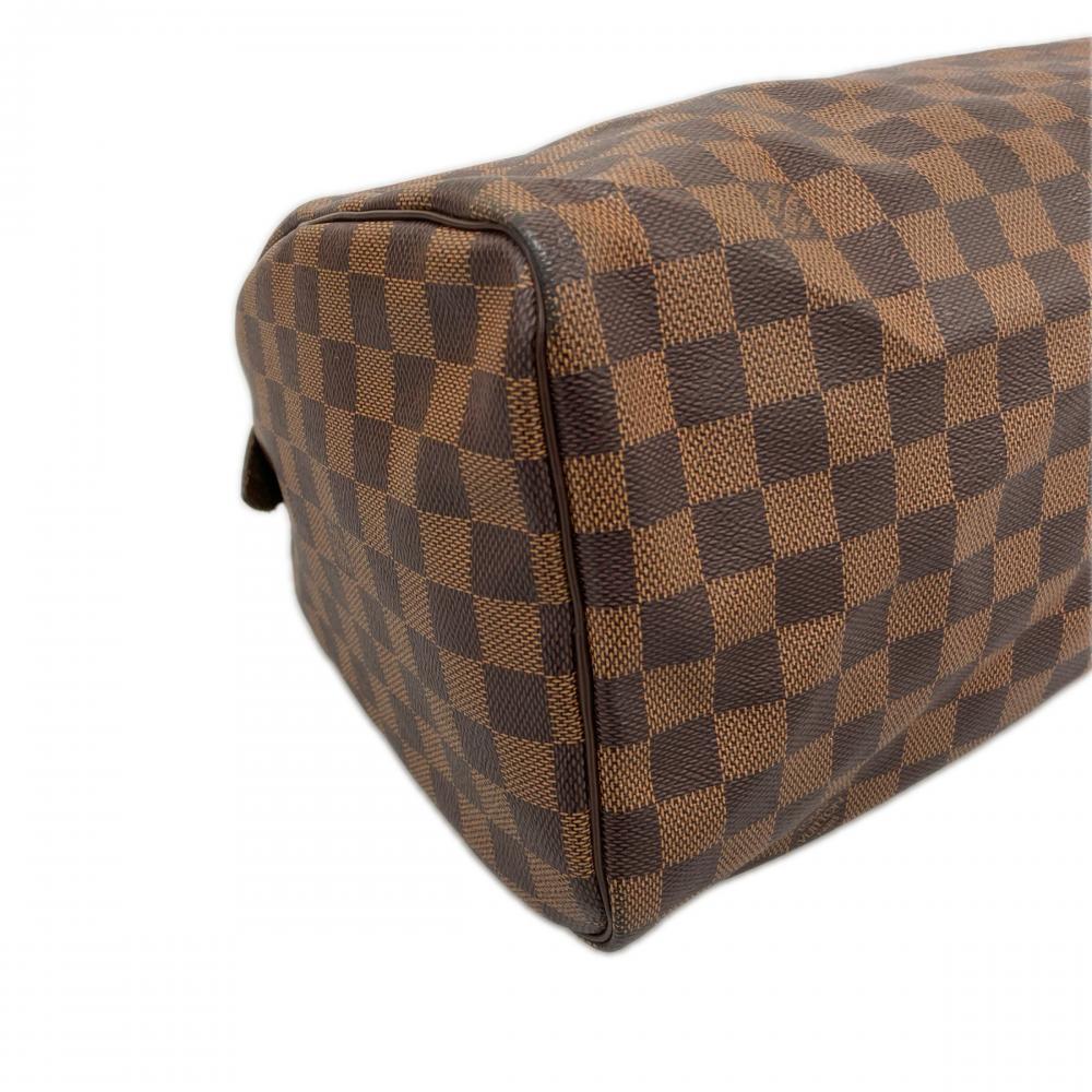 LOUIS VUITTON ルイヴィトン ハンドバッグ ダミエ・エベヌ スピーディ30 N41531 ダミエキャンバス ブラウン 茶 ゴールド金具 レディース【中古品】