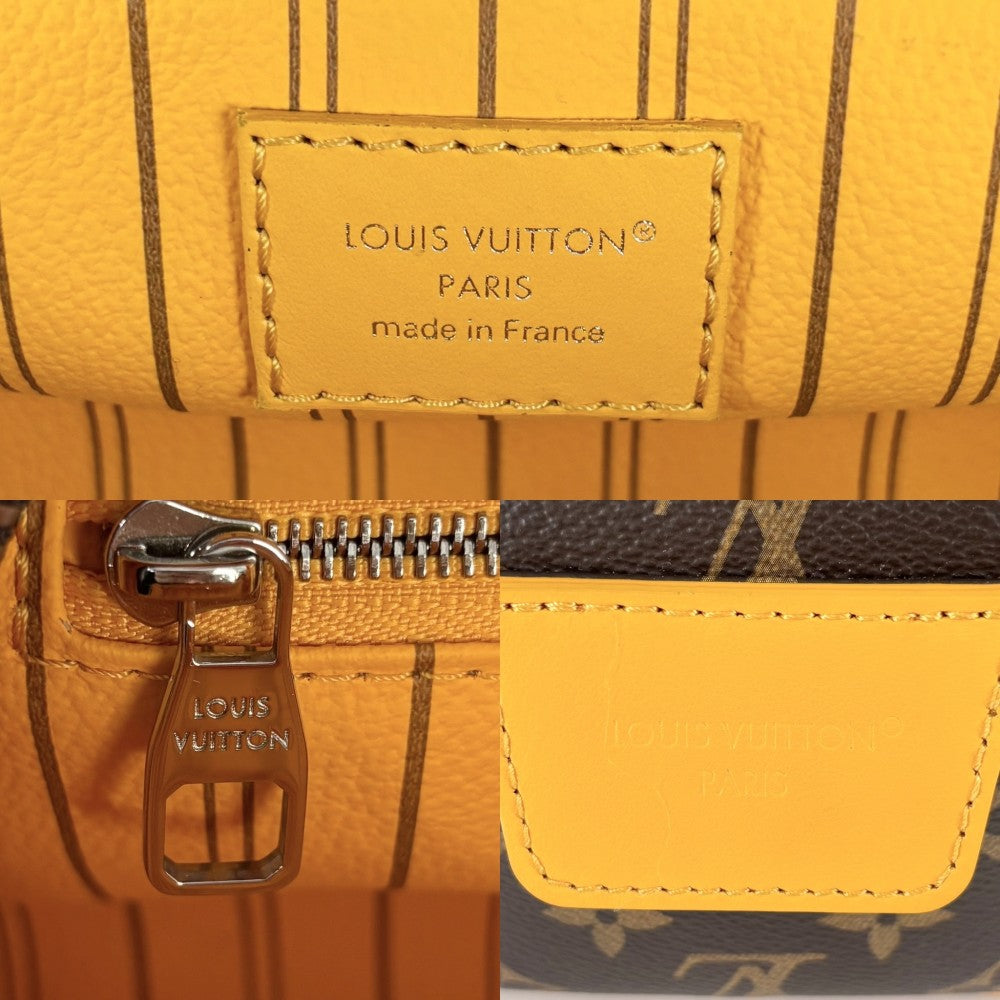 【開店SALE】 LOUIS VUITTON ルイヴィトン ハンドバッグ モノグラムマカサー ドップ・キット セカンドバッグ ポーチ ブラウン M12643 サフランイエロー シルバー金具 メンズ【中古品】