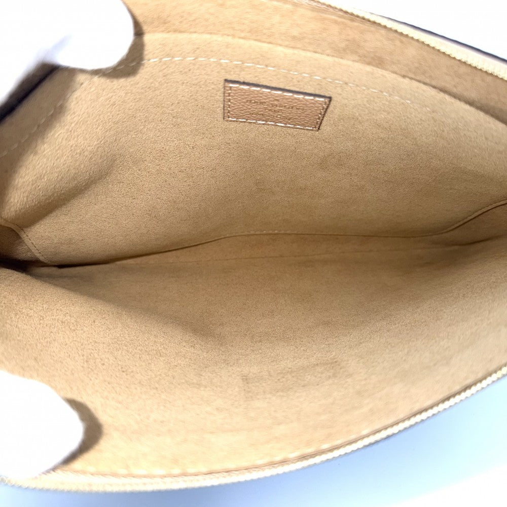 LOUIS VUITTON ルイヴィトン クラッチバッグ デイリーポーチ セカンドバッグ M64591 モノグラムキャンバス ブラウン 茶 ゴールド金具 メンズ【中古品】