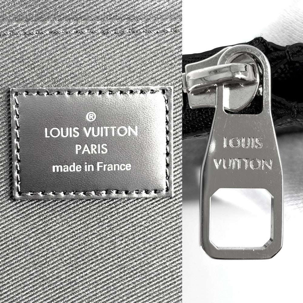 LOUIS VUITTON ルイヴィトン クラッチバッグ ダミエグラフィット ポシェットジュールGM セカンドバッグ N41501 ブラック 黒 シルバー金具 メンズ【中古品】