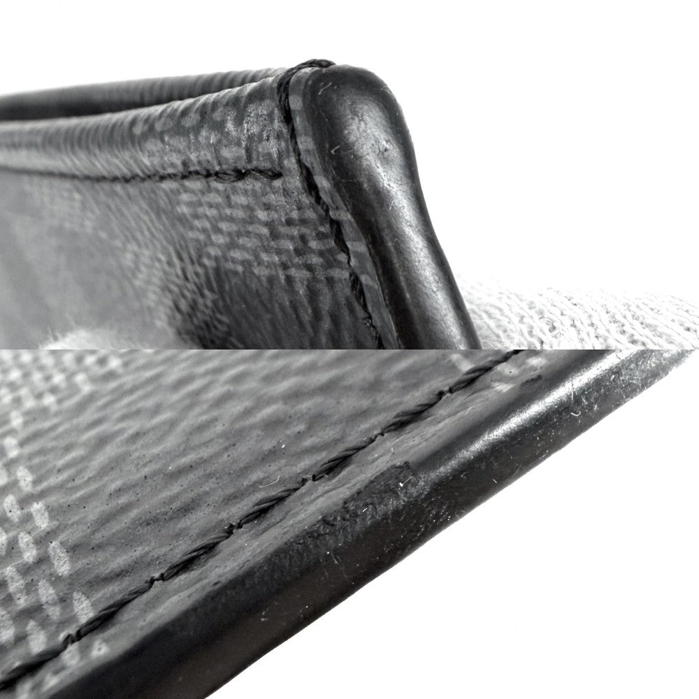 LOUIS VUITTON ルイヴィトン クラッチバッグ ダミエグラフィット ポシェットジュールGM セカンドバッグ N41501 ブラック 黒 シルバー金具 メンズ【中古品】