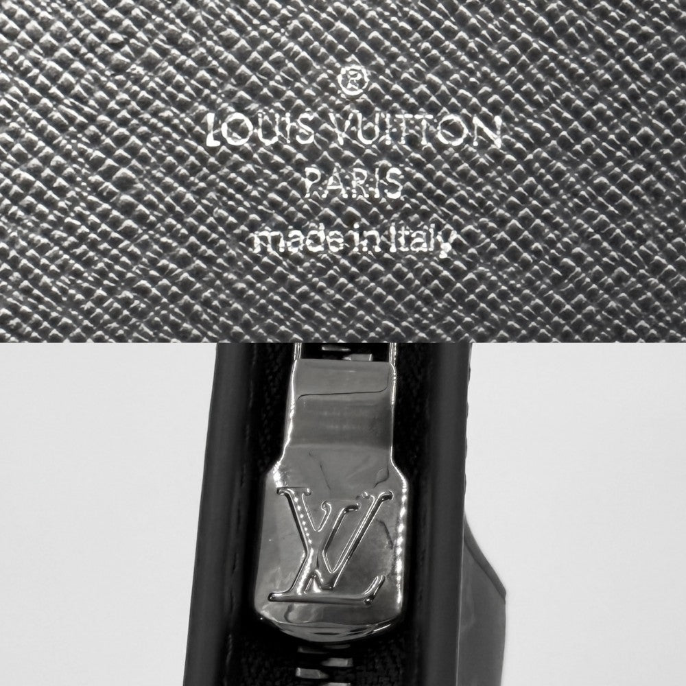 LOUIS VUITTON ルイヴィトン クラッチバッグ モノグラムエクリプス ポシェットヴォワヤージュMM セカンドバッグ M61692 ブラック 黒 ガンメタル金具 メンズ【中古品】