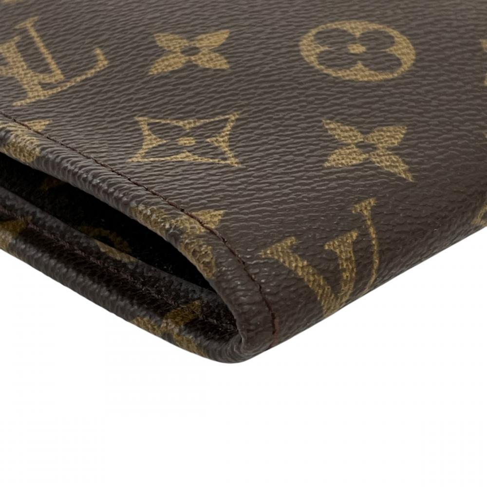 LOUIS VUITTON ルイヴィトン クラッチバッグ モノグラム ポッシュ・ドキュマン セカンドバッグ M53456 モノグラムキャンバス ブラウン 茶 ゴールド金具 メンズ【中古品】