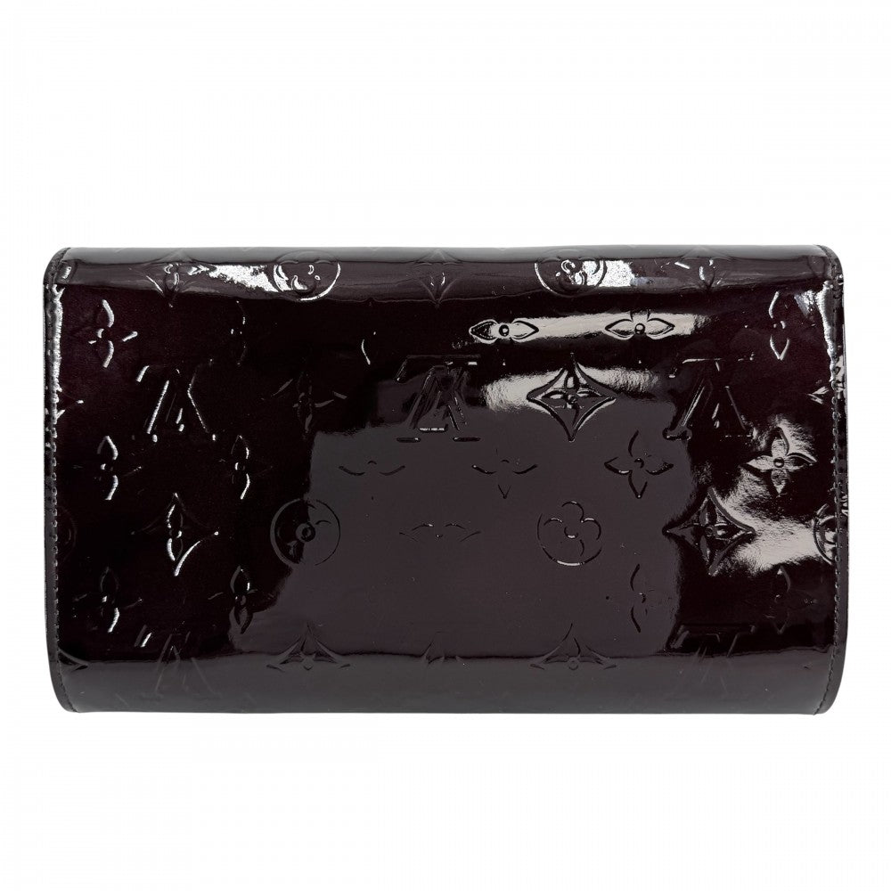 LOUIS VUITTON ルイヴィトン ハンドバッグ モノグラムヴェルニ クラッチアナ クラッチバッグ 財布 パープル 紫 エナメル パテントレザー M90093 アマラント ゴールド金具 レディース【中古品】