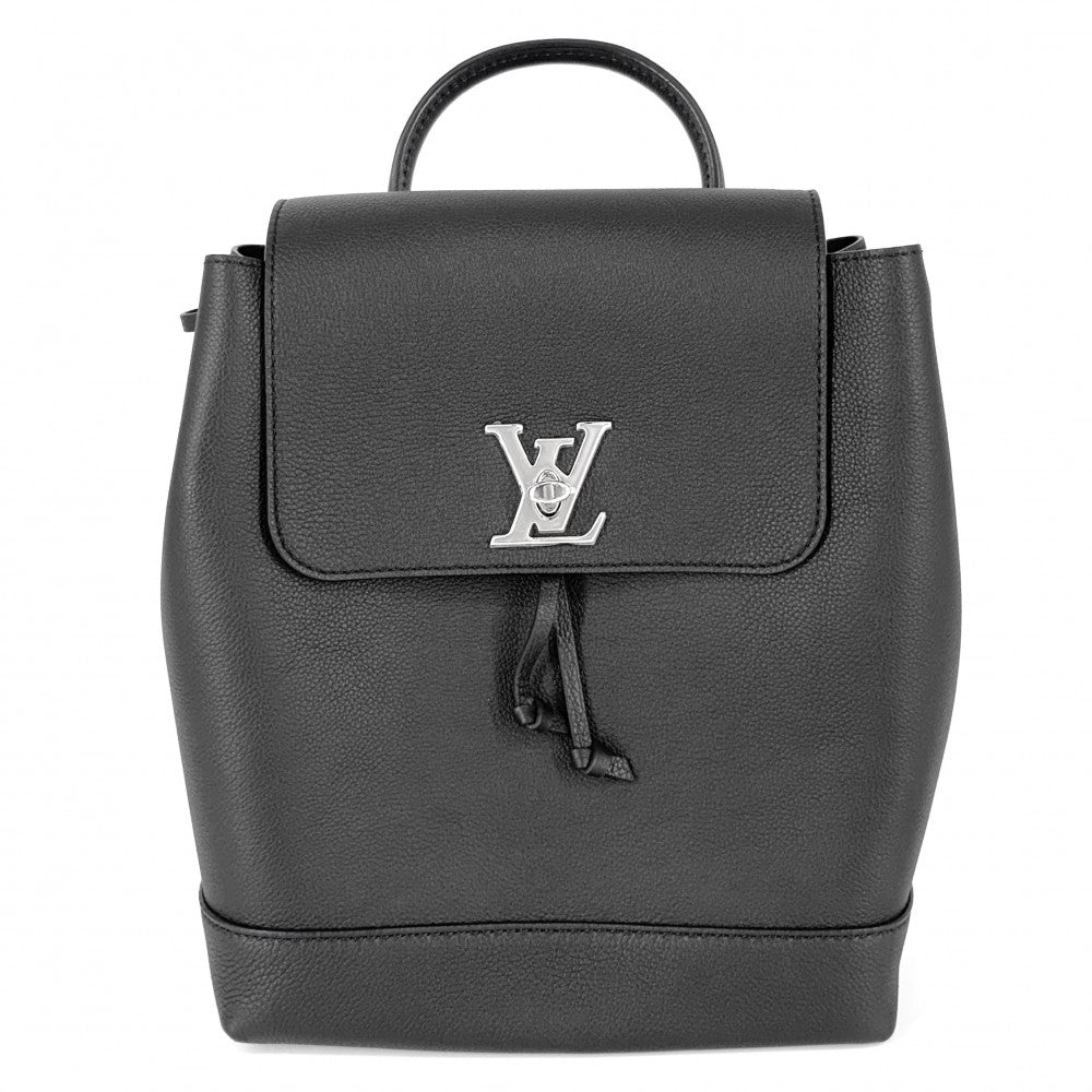 LOUIS VUITTON ルイヴィトン リュック ロックミー・バックパック M41815 レザー ブラック 黒 シルバー金具 レディース【中古品】