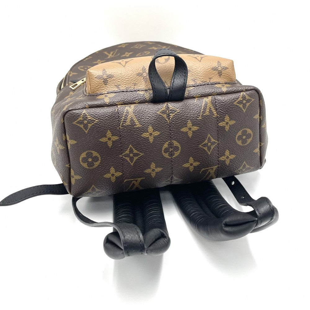 【開店SALE】 LOUIS VUITTON ルイヴィトン リュック モノグラム パームスプリングス バックパックPM バックパック ブラウン 茶 M43116 ゴールド金具 レディース【中古品】