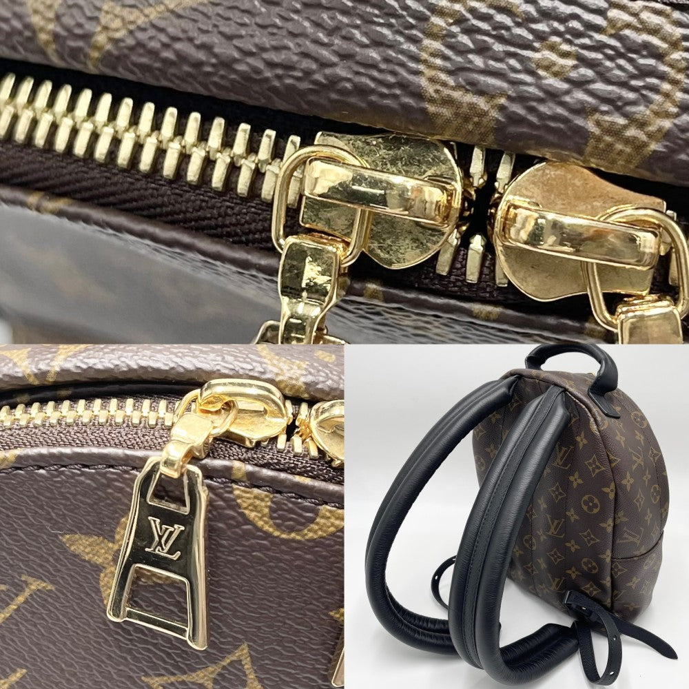 【開店SALE】 LOUIS VUITTON ルイヴィトン リュック モノグラム パームスプリングス バックパックPM バックパック ブラウン 茶 M43116 ゴールド金具 レディース【中古品】