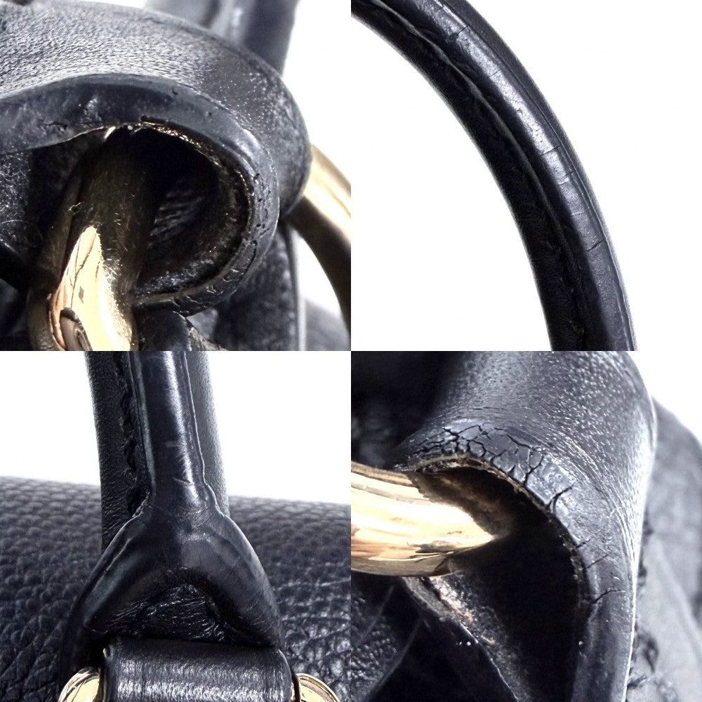 LOUIS VUITTON ルイヴィトン リュック モノグラムアンプラント モンスリ PM バックパック 大容量 通勤 通学 M45205 ブラック 黒 シルバー金具 メンズ【中古品】