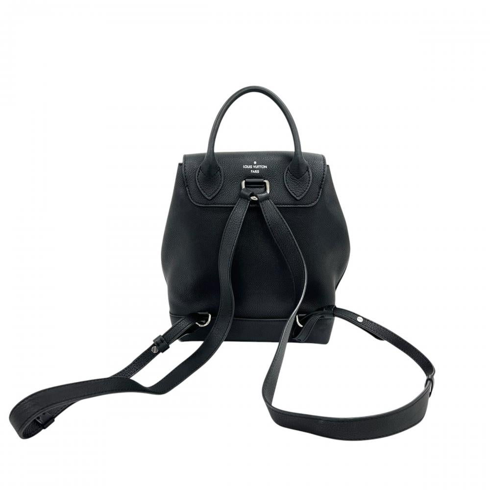 LOUIS VUITTON ルイヴィトン リュック ロックミーバックパック M41815 グレインカーフレザー ブラック 黒 シルバー金具 レディース【中古品】