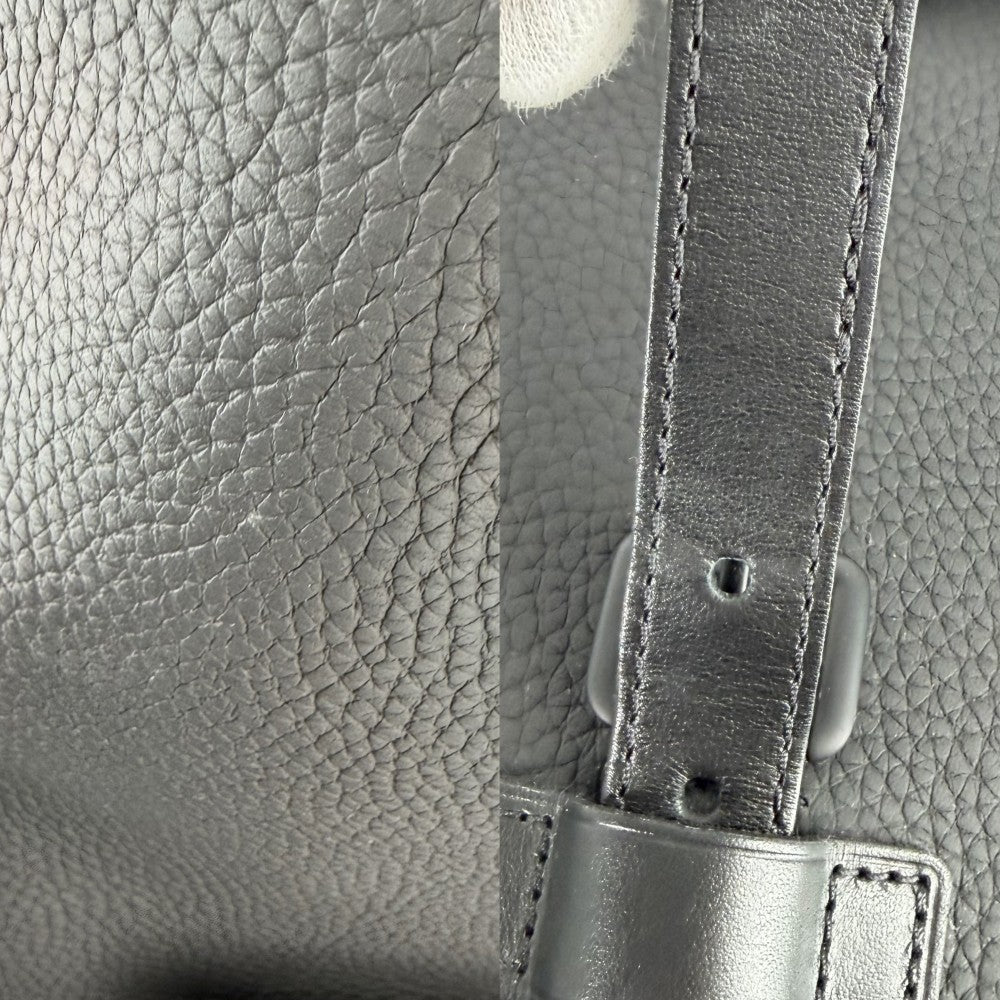 LOUIS VUITTON ルイヴィトン リュック クリストファー スリム バッグパック M58644 トリヨンレザー ブラック 黒 ブラック×シルバー金具 メンズ【中古品】