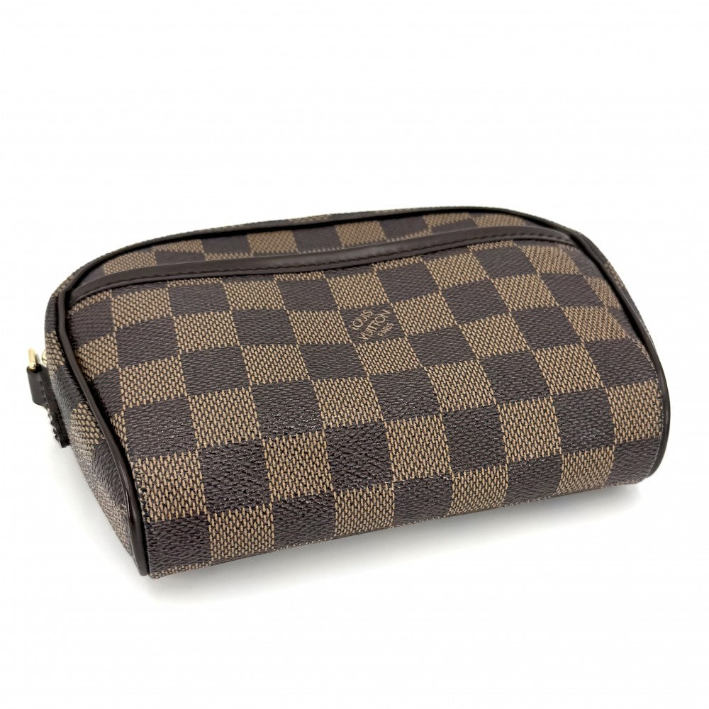 【開店SALE】 LOUIS VUITTON ルイヴィトン ショルダーバッグ ダミエ ポシェットイパネマ 小さめ N51296 ブラウン 茶 ゴールド金具 レディース【中古品】