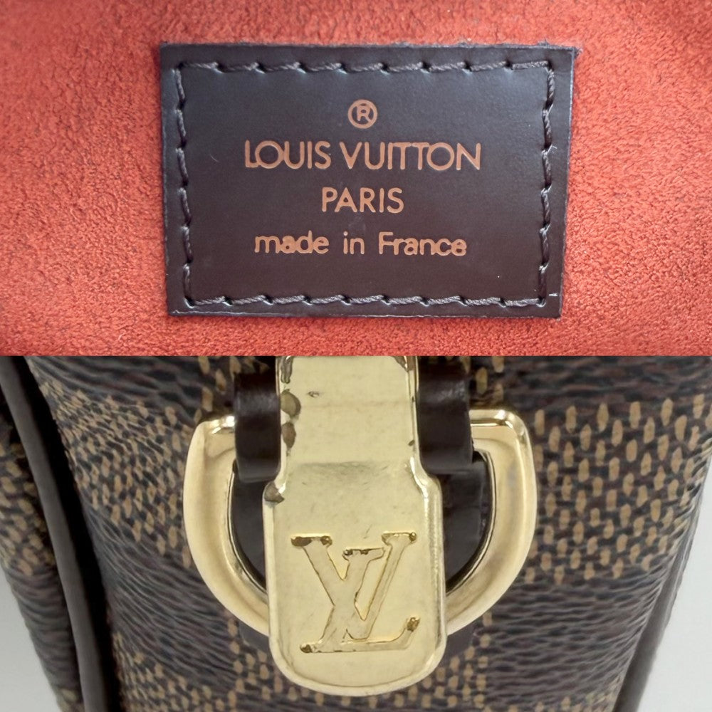【開店SALE】 LOUIS VUITTON ルイヴィトン ショルダーバッグ ダミエ ポシェットイパネマ 小さめ N51296 ブラウン 茶 ゴールド金具 レディース【中古品】