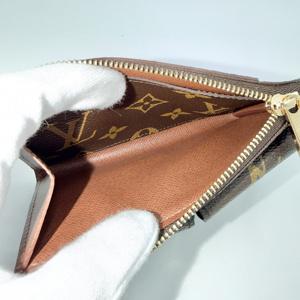 LOUIS VUITTON ルイヴィトン コインケース モノグラム サンチュールポシェットデュオ 小銭入れ M9836 ブラウン 茶 ゴールド金具 メンズ【中古品】