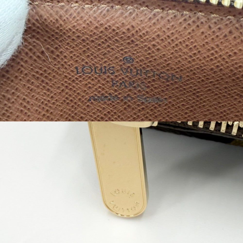 LOUIS VUITTON ルイヴィトン コインケース モノグラム サンチュールポシェットデュオ 小銭入れ M9836 ブラウン 茶 ゴールド金具 メンズ【中古品】