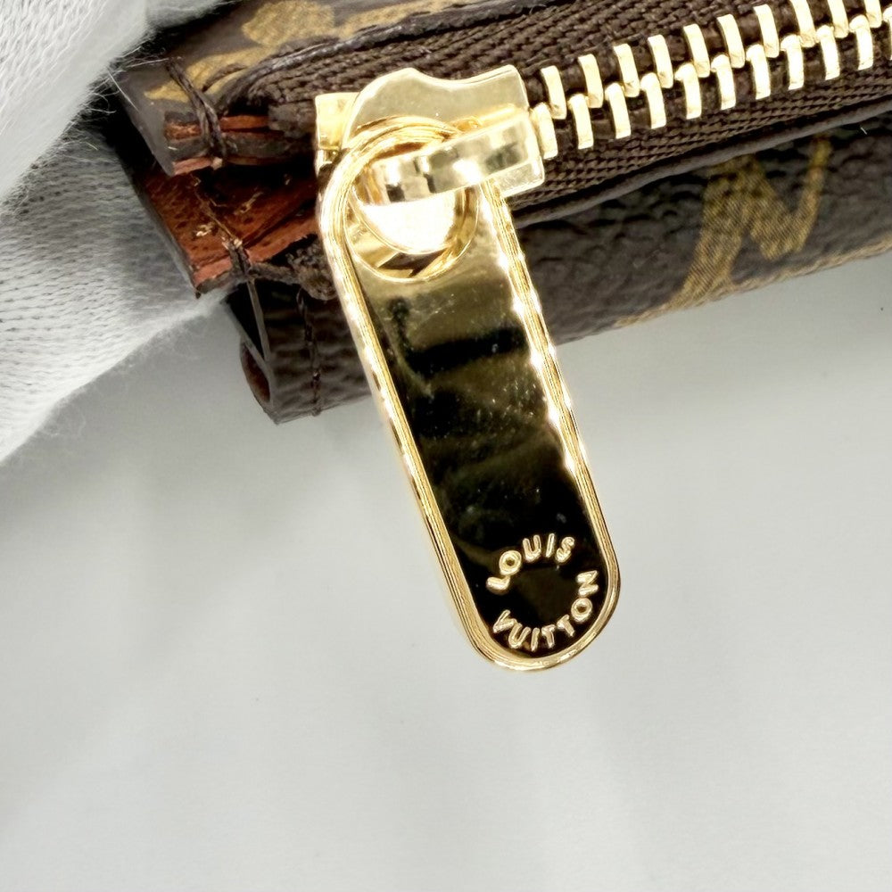 LOUIS VUITTON ルイヴィトン コインケース モノグラム サンチュールポシェットデュオ 小銭入れ M9836 ブラウン 茶 ゴールド金具 メンズ【中古品】
