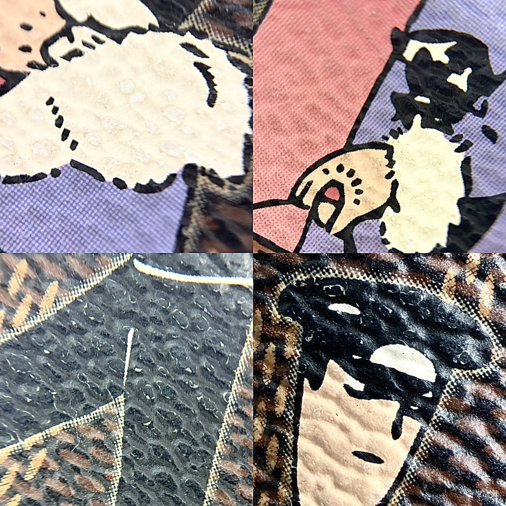 LOUIS VUITTON ルイヴィトン ハンドバッグ ダミエ ミニポシェットアクセソワール イリュストレ MiniPochette Accessoires アクセサリーポーチ N63003 モノグラムキャンバス ブラウン 茶 パープル 紫
 ゴールド金具 レディース【中古品】