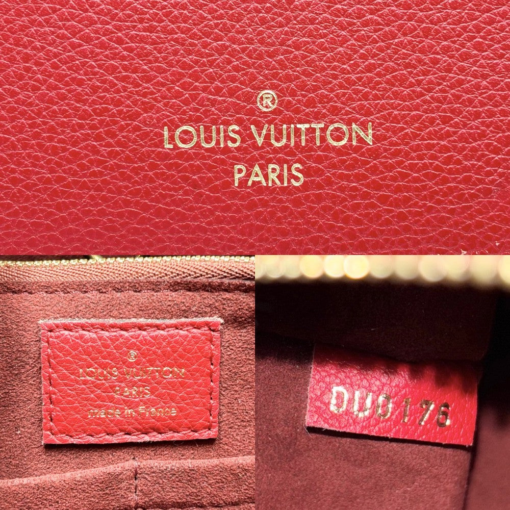 【開店SALE】 LOUIS VUITTON ルイヴィトン ハンドバッグ モノグラム キモノMM トートバッグ スリーズ かばん 鞄 M40459 ブラウン 茶 レッド 赤 ゴールド金具 レディース【中古品】