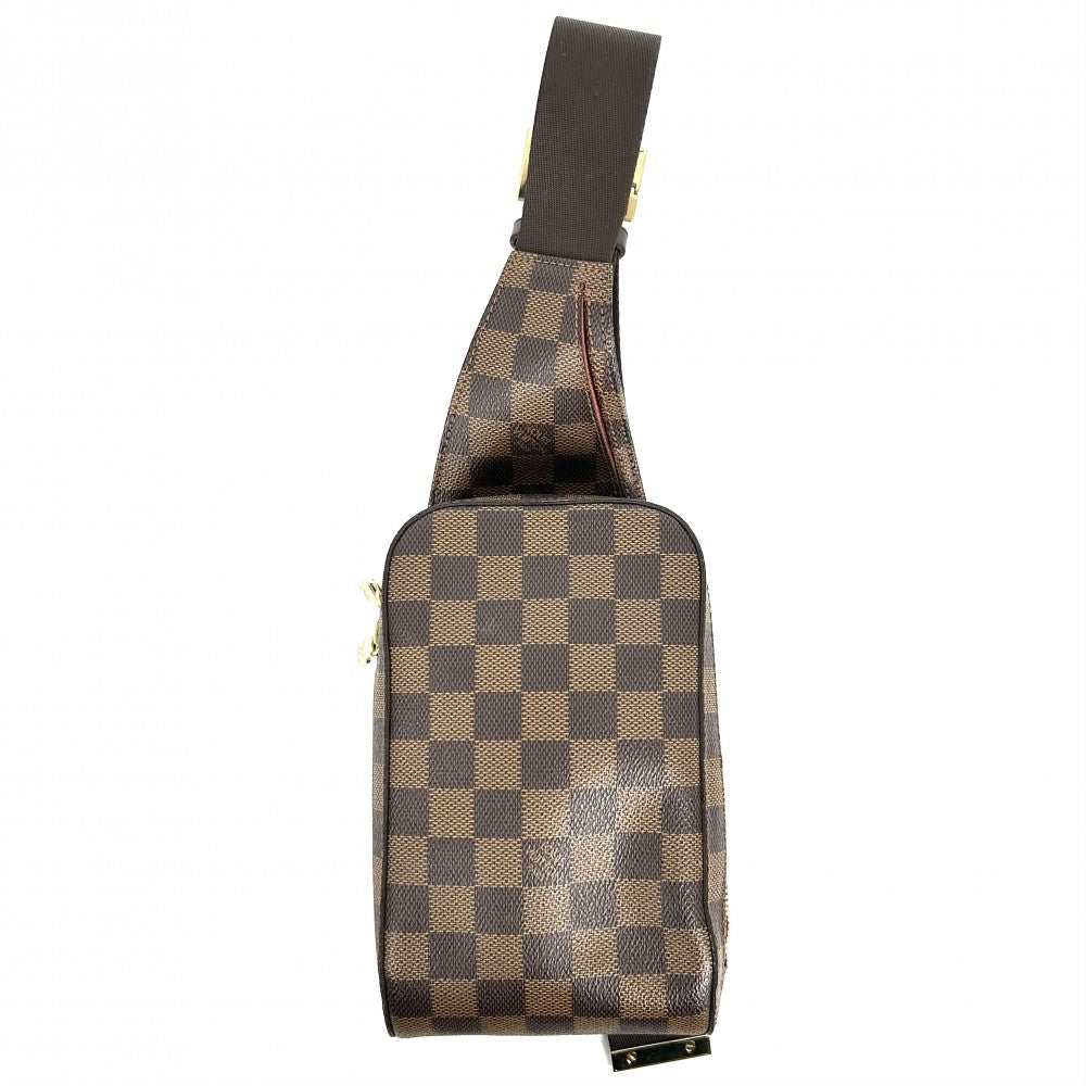 【開店SALE】 LOUIS VUITTON ルイヴィトン ボディバッグ ダミエ ジェロニモス ウエストポーチ Geronimos　 鞄 かばん N51994 ブラウン 茶 ゴールド金具 メンズ【中古品】