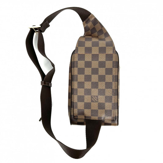 【開店SALE】 LOUIS VUITTON ルイヴィトン ボディバッグ ダミエ ジェロニモス ウエストポーチ Geronimos　 鞄 かばん N51994 ブラウン 茶 ゴールド金具 メンズ【中古品】