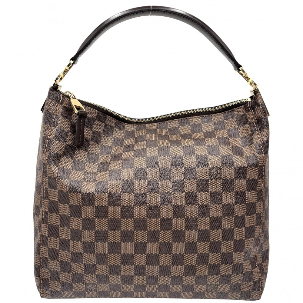 【開店SALE】 LOUIS VUITTON ルイヴィトン ハンドバッグ ダミエ ポートベローPM ショルダーバッグ かばん 鞄 N41184 ブラウン 茶 ゴールド金具 レディース【中古品】