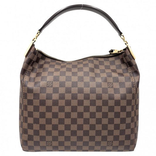 【開店SALE】 LOUIS VUITTON ルイヴィトン ハンドバッグ ダミエ ポートベローPM ショルダーバッグ かばん 鞄 N41184 ブラウン 茶 ゴールド金具 レディース【中古品】