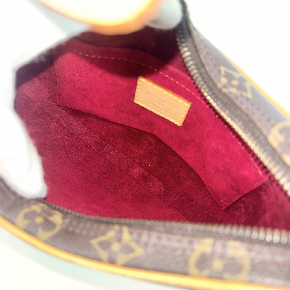 LOUIS VUITTON ルイヴィトン ショルダーバッグ ポシェットクロワッサン M51510 モノグラムキャンバス ブラウン 茶 ゴールド金具 レディース【中古品】