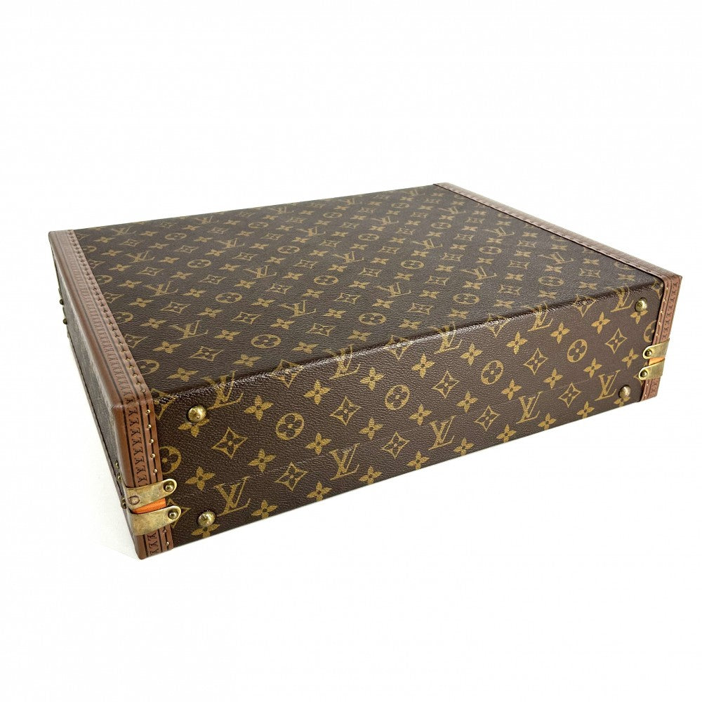 【開店SALE】 LOUIS VUITTON ルイヴィトン トランク モノグラム プレジデント アタッシュケース インテリア ヴィンテージ メンズ レディース ブラウン M53012 ブラウン 茶 ゴールド金具 ユニセックス【中古品】