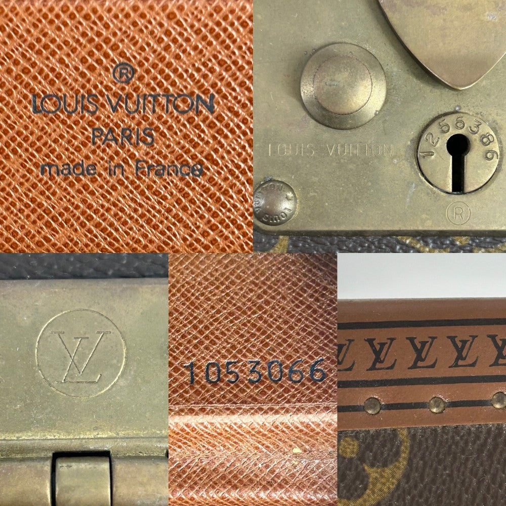 【開店SALE】 LOUIS VUITTON ルイヴィトン トランク モノグラム プレジデント アタッシュケース インテリア ヴィンテージ メンズ レディース ブラウン M53012 ブラウン 茶 ゴールド金具 ユニセックス【中古品】