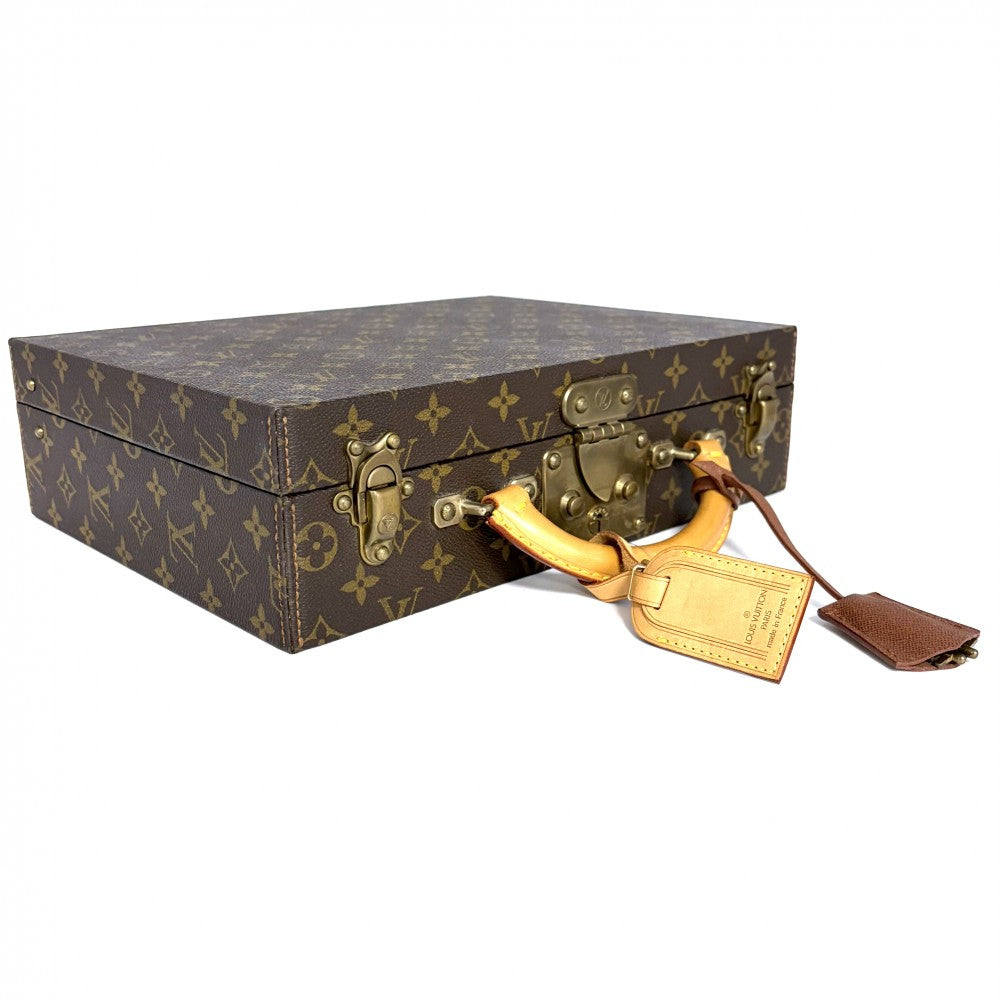 LOUIS VUITTON ルイヴィトン トランク ボワット・ビジュー アタッシュケース ジュエリーケース M47120 モノグラムキャンバス ブラウン 茶 ゴールド金具 レディース【中古品】