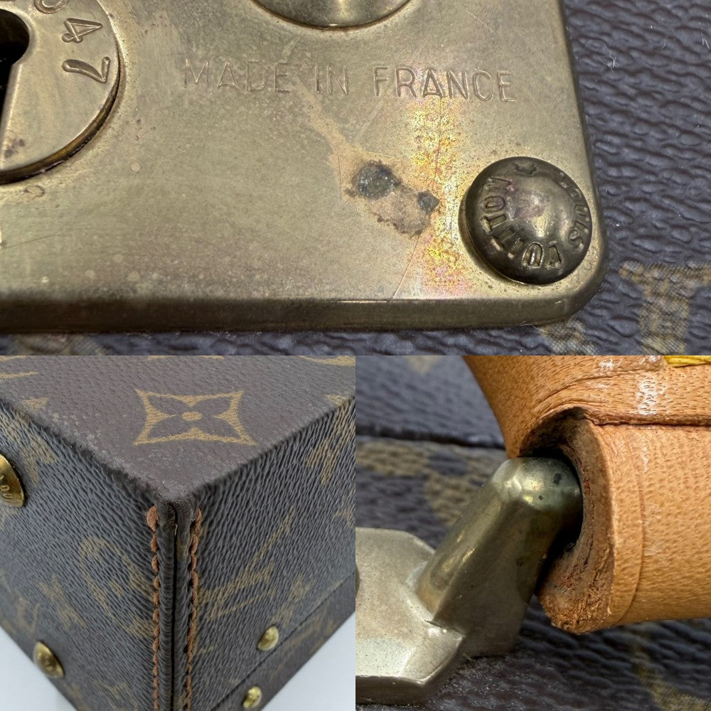 LOUIS VUITTON ルイヴィトン トランク ボワット・ビジュー アタッシュケース ジュエリーケース M47120 モノグラムキャンバス ブラウン 茶 ゴールド金具 レディース【中古品】