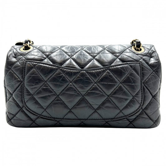 CHANEL シャネル ショルダーバッグ マトラッセ25 チェーンショルダー ココマーク ココ ダブルフラップ ダブルチェーン コインモチーフ かばん 鞄 レザー ブラック 黒 ゴールド金具 レディース【中古品】