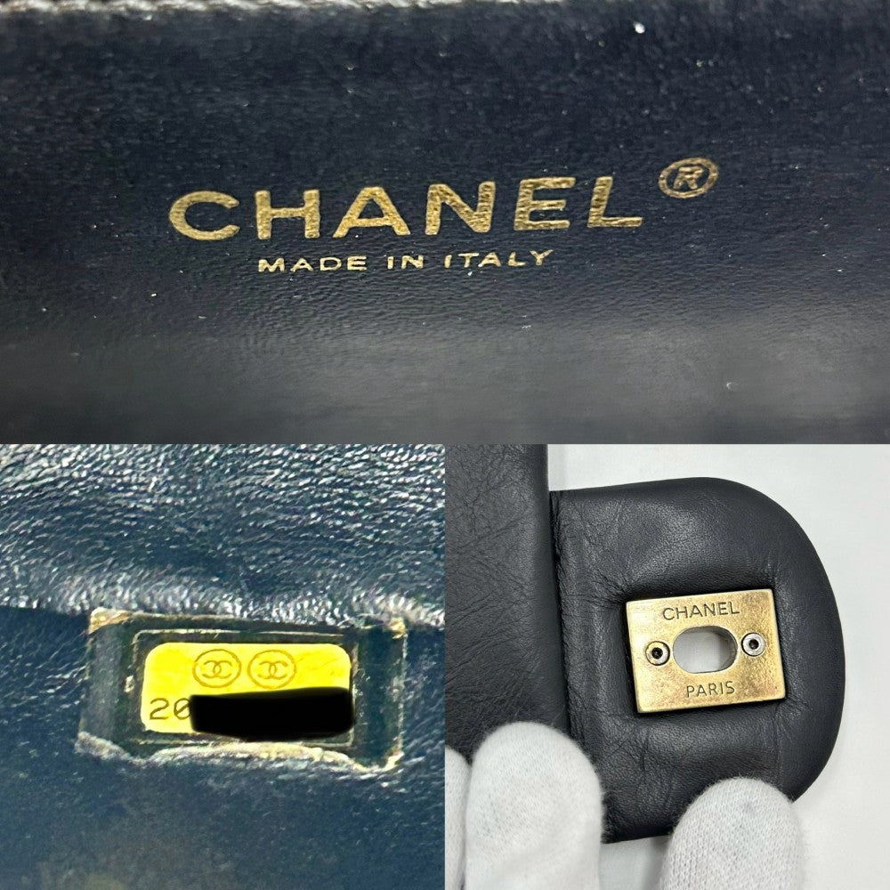 CHANEL シャネル ショルダーバッグ マトラッセ25 チェーンショルダー ココマーク ココ ダブルフラップ ダブルチェーン コインモチーフ かばん 鞄 レザー ブラック 黒 ゴールド金具 レディース【中古品】